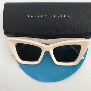 Bailey Nelson Cat Eye Sunglasses in Ivory